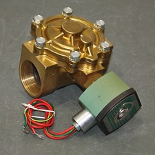 ASCO Red Hat Solenoid Valve 8210G032, 1-1/2" Pipe, 120V AC, 2-Way, Normally Open