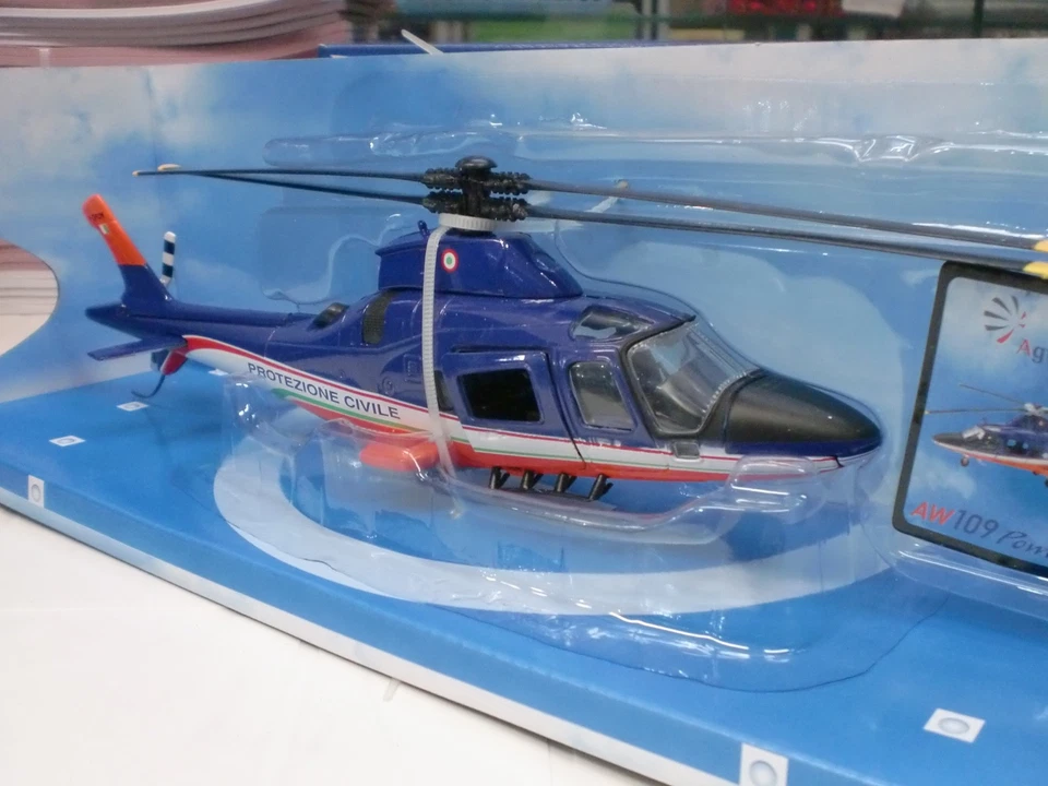 NEW RAY - ELICOTTERO AW 109 POWER PROTEZIONE CIVILE  - SKY PILOT 1/43  METAL - Immagine 2 di 3