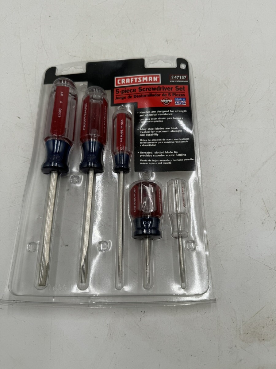 CRAFTSMAN 5-Piece Steel Handle Multi-Bit Screwdriver Set CRAFTSMAN 5-Piece Steel Handle Multi-Bit Screwdriver Set