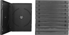  10 DV2R22BK Black 2 Disc Empty Replacement 22MM DVD Media Storage Box Case