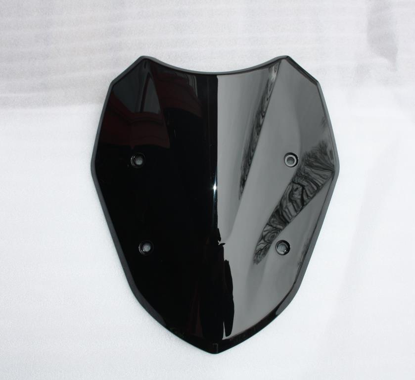 Bulle racing noire pour moto BMW S1000XR 2015-2019 en acrylique haut de gamme de 45cm