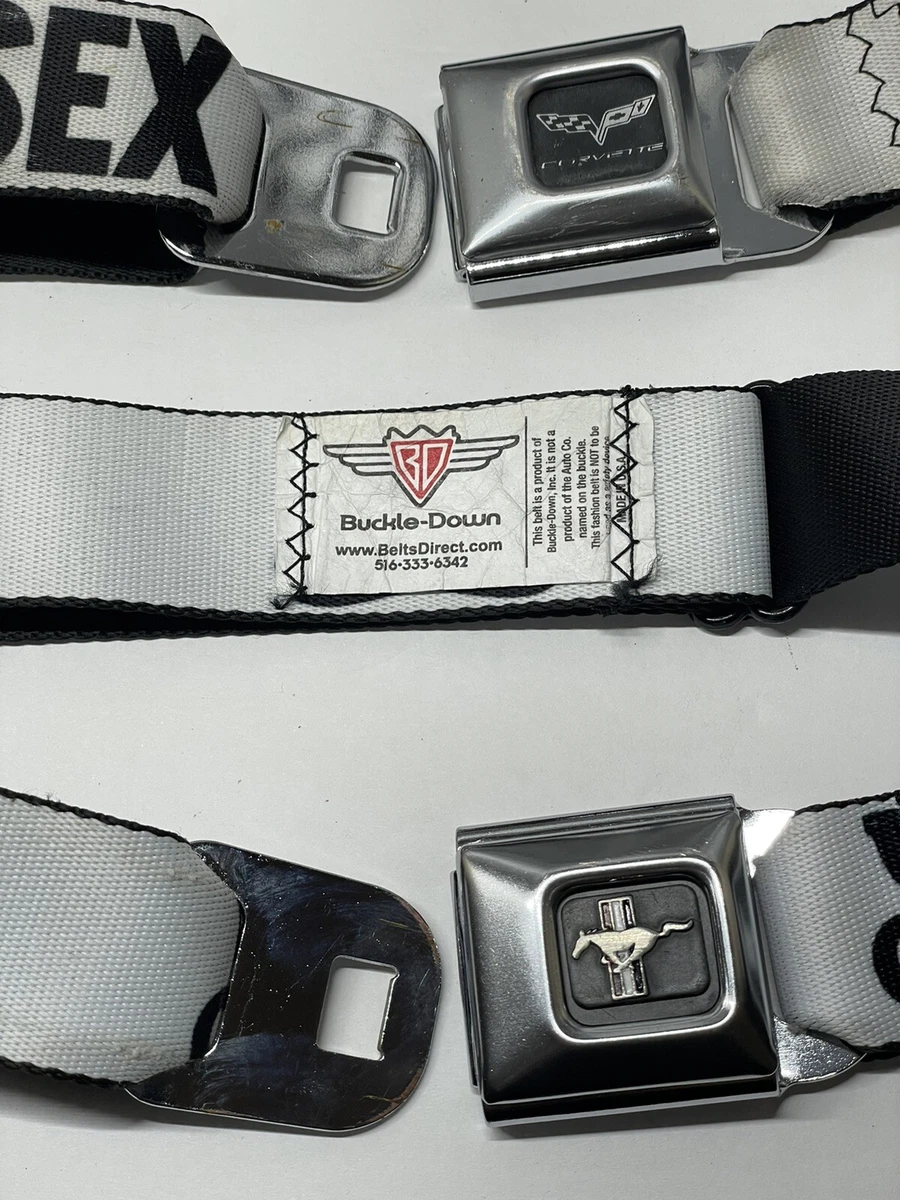 Ford Mustang Corvette Seat Belt belt buckle down Ford Mustache Dubstep Belt