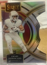2023 Select Emari Demercado Premier Level Silver Die Cut #160 Arizona Cardinals