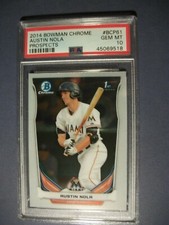 AUSTIN NOLA 2014 Bowman Chrome Prospects #BCP61 PSA GEM MINT 10 Marlins