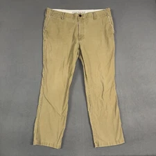 Dockers Khaki Pants Mens 40x30 (Fits 40x28) Brown Straight Fit D2 Flat Front