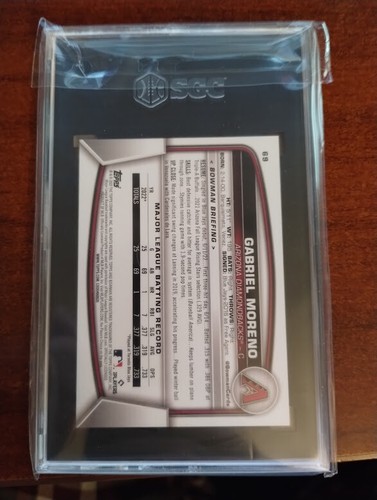 2023 Bowman #69 Gabriel Moreno SGC 9.5 Mint+ - Picture 2 of 2