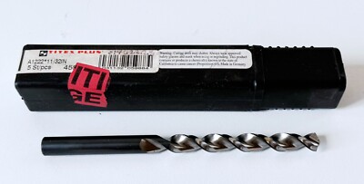 TITEX PLUS 11/32'' Jobber  Length Drill Bit 130° HSS 4-29/32'' OAL Parabolic Flute