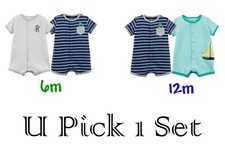 Boys Summer Lot Rompers Creepers One Piece Shower Gift Carters