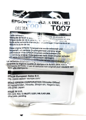 Epson T007 Original Cartridge Black Stylus Photo 790/870/890/895/1290 [No Box]