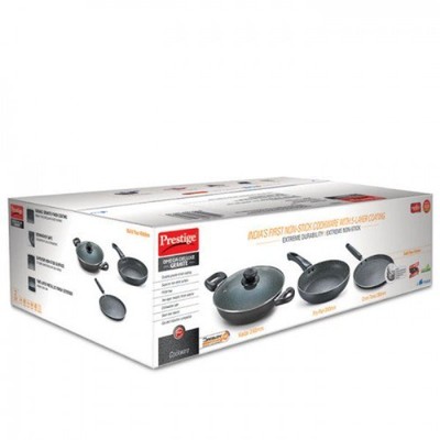 Prestige Omega Deluxe Granite 3 PC Induction Bottom Non-Stick Cookware Set | eBay