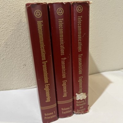 Telecommunications Transmission Engineering AT&T Volume 1-3 Set, 1980 HC DJ