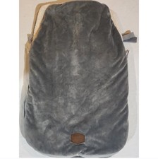 JJ Cole Bundle Me Fleece Sherpa Winter Car Seat Cover Stroller Gray