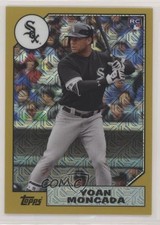 2017 Topps Silver Pack 1987 Design Chrome Gold 20/50 Yoan Moncada #87-YM fm0