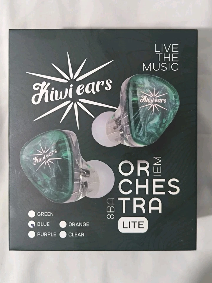 Monitor interno Linsoul Kiwi Ears Orchestra Lite Performance personalizado 8BA (azul) - Imagen 3 de 4