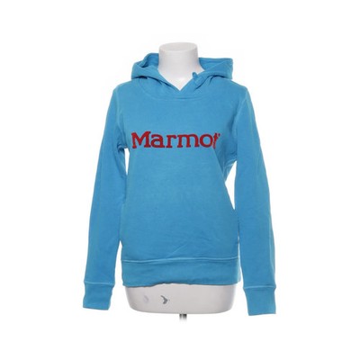 Marmot, Kapuzenpullover, Größe: S, Blau/Rot, Print, Damen #eQt