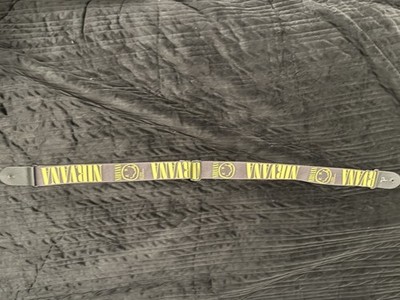 Nirvana Guitar Strap 2015 Perth s Leathers Black Yellow Rock and Roll