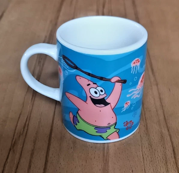 Spongebob Patrick Quallenjagd Kleine Tasse Schwammkopf Becher p:os 2006 Viacom - Bild 2 von 4