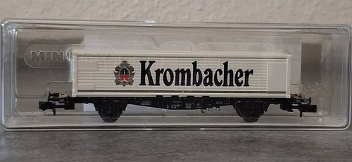 Minitrix 17103-001 Container-Tragwagen "Krombacher" | Condition: Gebraucht