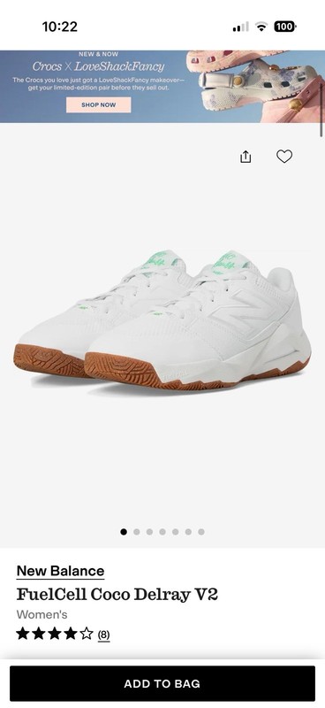 New Balance FuelCell Coco Delray V2 Women’s Tennis Shoes White Green Brown
