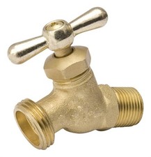 Homewerks 1/2 in. MIP X 3/4 in. MHT Brass No-Kink Hose Bibb Pack of 4 