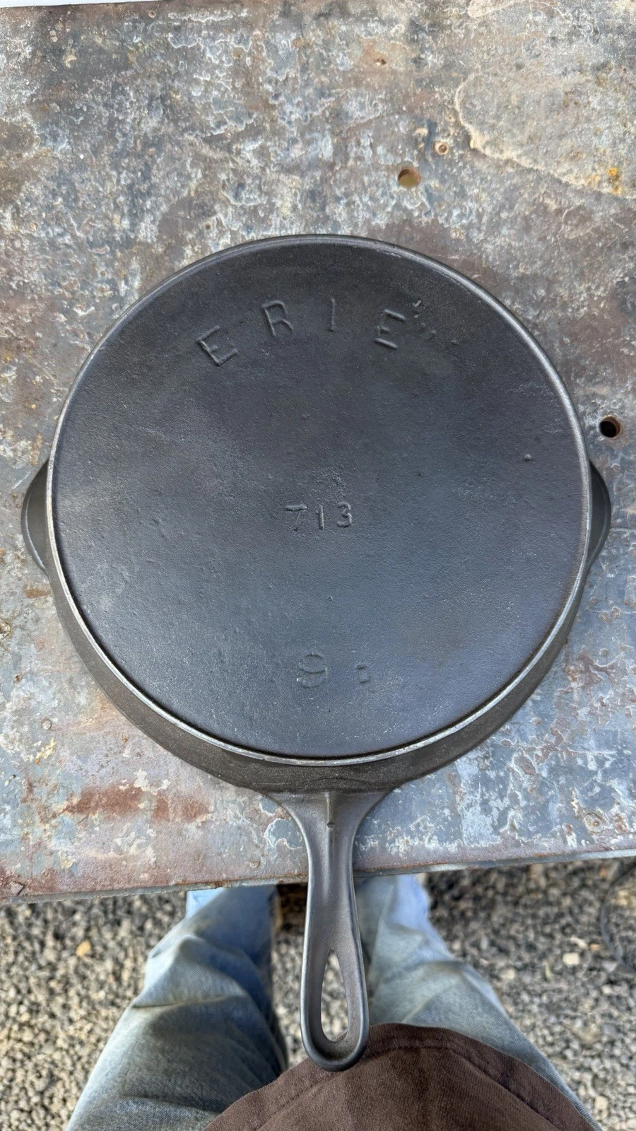 “ERIE” Number 9 Cast Iron Skillet