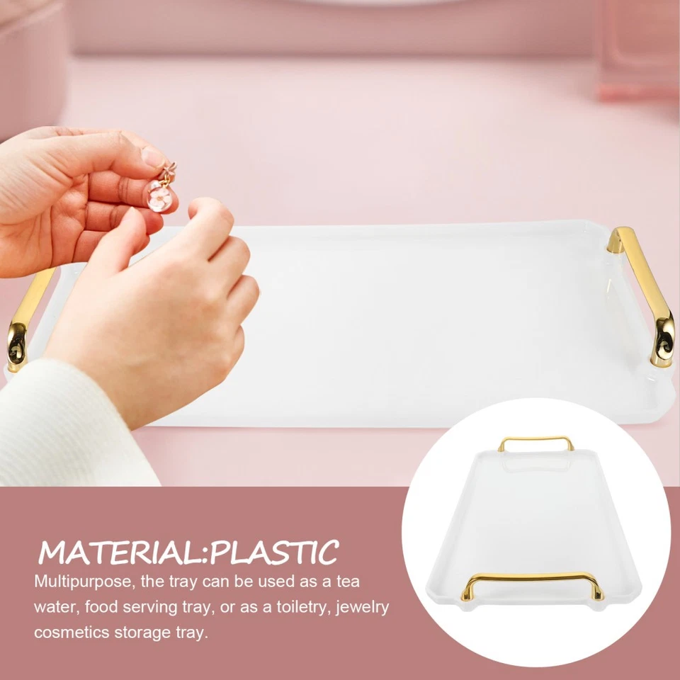  Tablett Rechteckig Küchentablett Moderne Servierschale Snack -Servierschale - Bild 2 von 4