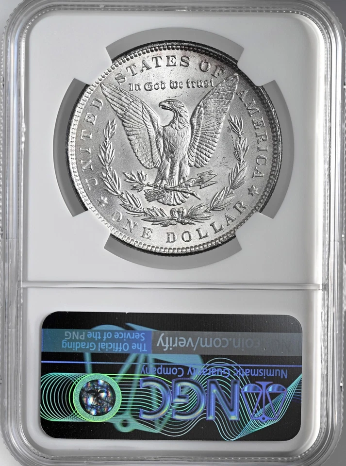 1889-P  $1  MORGAN SILVER DOLLAR PHILADELPHIA NGC MS62 #8675096-062 TONED/TONING - Image 4 of 4