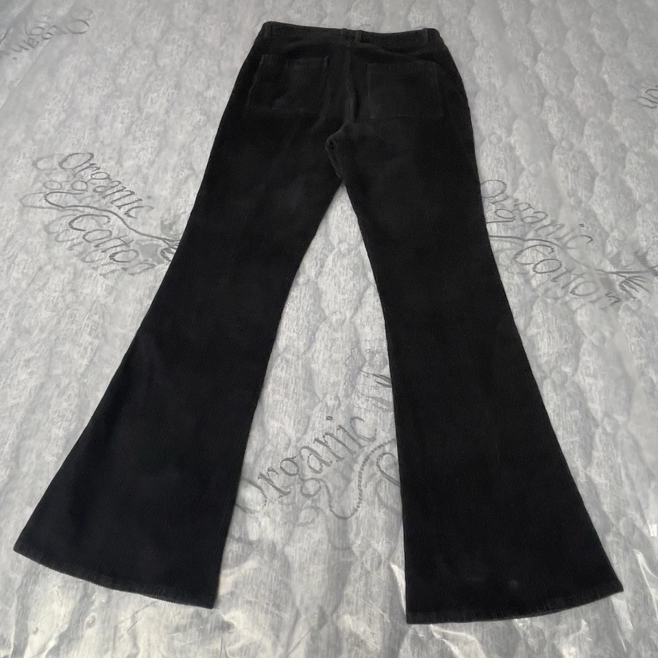 Pantalones de pana Hammies para mujer 34x34 acampanados fondo negro vaquera cintura alta Foto 3 de 4