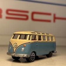 Realtoy VW Microbus Samba Van Cream Blue TwoTone Window SplitScreen 1:64 Diecast