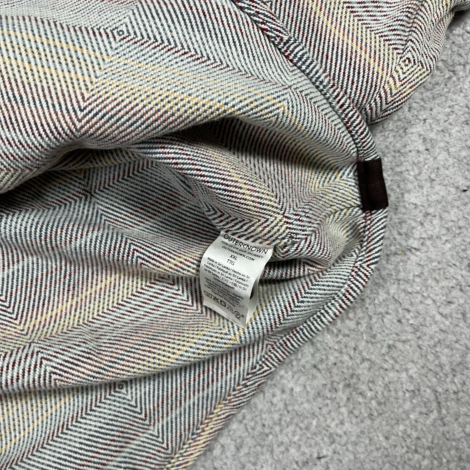 Outerknown Shirt Mens 2XL Blanket Heavy Organic Cotton Shacket Mojave Stripe