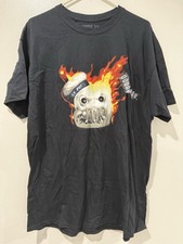 Black Ghostbusters Flaming Stay Puft Marshmallow Man On Fire Shirt Extra Large