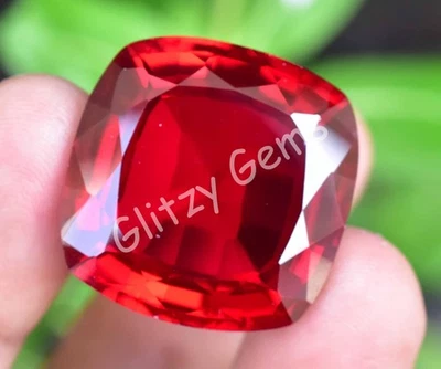 Natürliches Blutrotes Rubin-Cushion 76.30 Ct Mozambique Loser Edelstein AGL - Bild 1 von 4