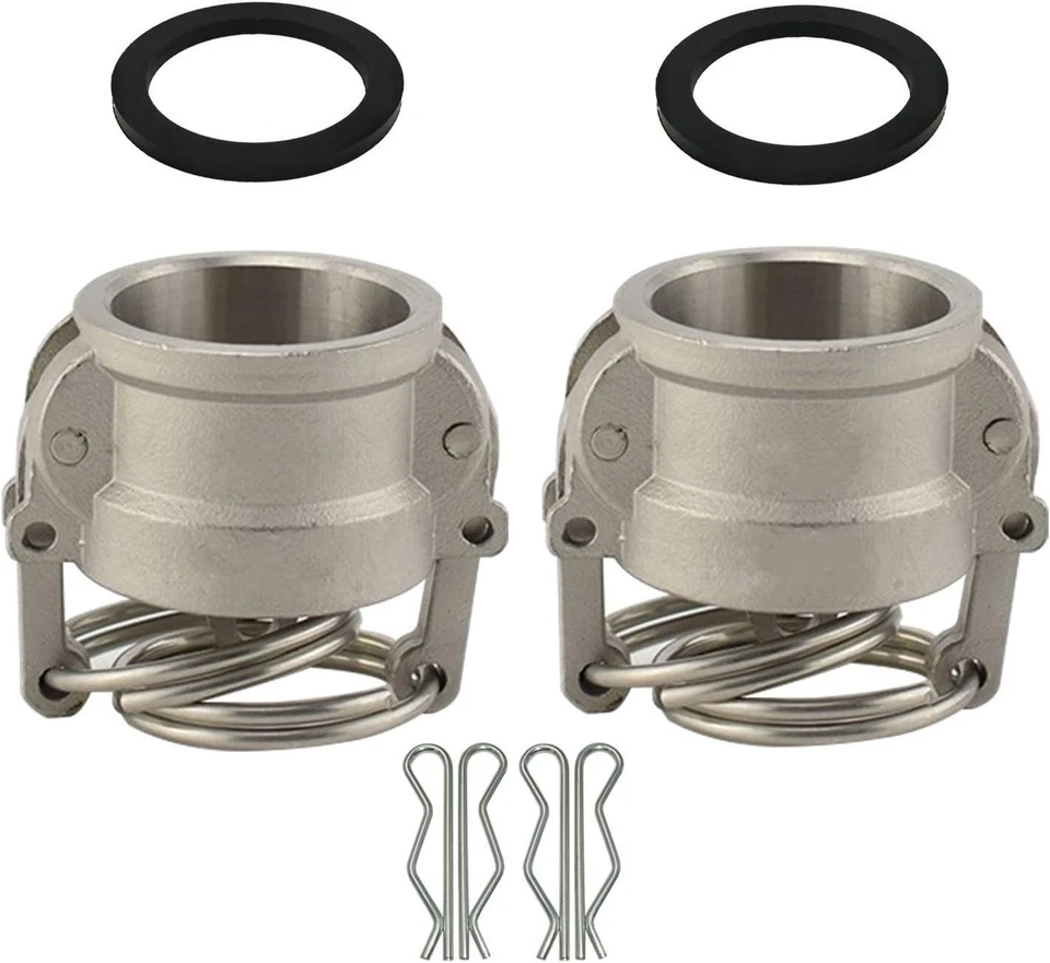 4" Aluminum Cam and Groove Fitting Set - Image 3 of 4