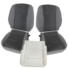  Driver and Passenger Side Bottom and Top Cloth Seat Covers & Driver Bottom 