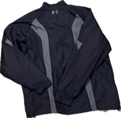 Under Armour Project Rock Men's L Black/Gray Half-Zip Windbreaker Jacket