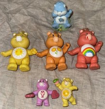 Lot of 6 Vintage 1980s Care Bear Figurines