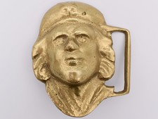 Che Guevara Solid Brass 1970s Vintage Belt Buckle Rare Manufactured in USA