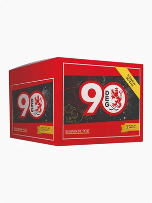 QTRADO Düsseldorfer EG Booster Display mit 50 Päckchen Sammelbildern Sticker DEG 90 Jah