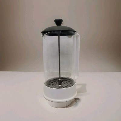 VTG Bodum French  press 4 cup white Made In Switzerland 