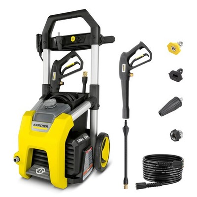 Kärcher Pressure Washer K1700, CETA Certified, 3 Spray Nozzles, Detergent Tan...