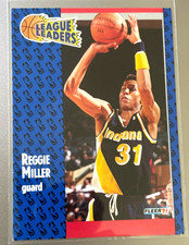 1991-92 Fleer Basketball - League Leaders Reggie Miller #226 HOF