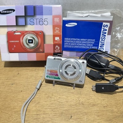 Samsung ST65 Digital Camera Silver 5X Zoom LCD HD