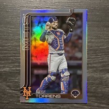 Luis Torrens Rainbow Foil 2025 Topps Update Series Card #US297 New York Mets