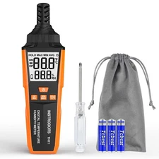 Temperature Humidity Meter, High Precision Digital Hygrometer with Ambient, D...