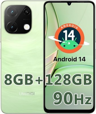 UMIDIGI G9T Unlocked Cell Phone, Dual 4G SIM, 4GB+128GB/1TB TF, Android 14 Smart