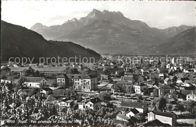 Aigle VD total mit Dents du Midi