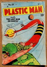 Plastic Man 17 Golden Age Comic 1949  The Last Man On Earth Canadian Edition