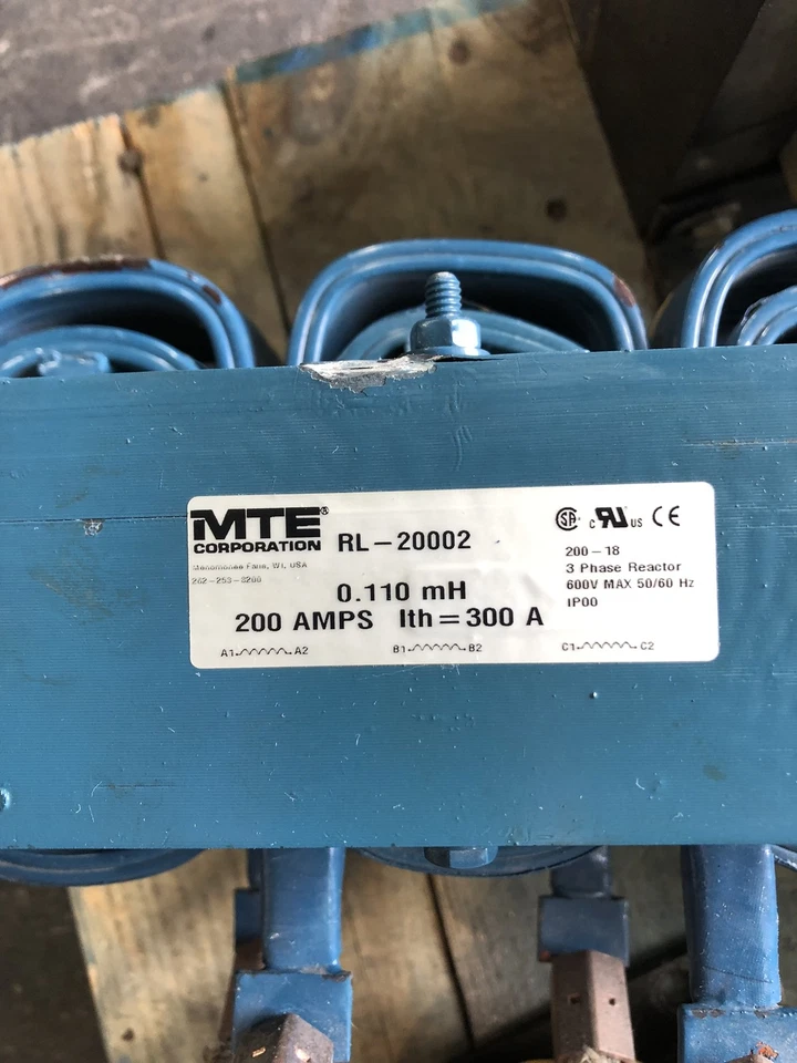 MTE Corporation RL-20002 Line Reactor 0.110mH 200A - Image 3 of 4