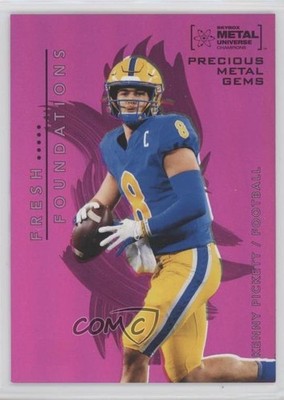2022 Skybox Metal Universe Champions PMG Pink 72/75 Kenny Pickett Rookie RC 0i47