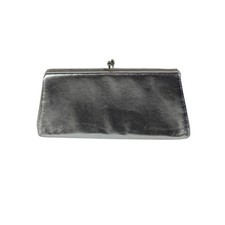 Vintage Silver Clutch With Snap Closure With Small Chain Strap